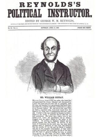 Illustrated newspaper article on William Cuffay